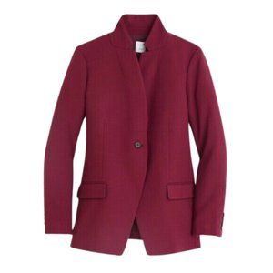 Hatch x J.Crew Regent Burgundy Red Maternity Stretch Blazer jacket Size Large